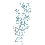 Stickdatei - Garden Flowers Lineart 9 Clematis